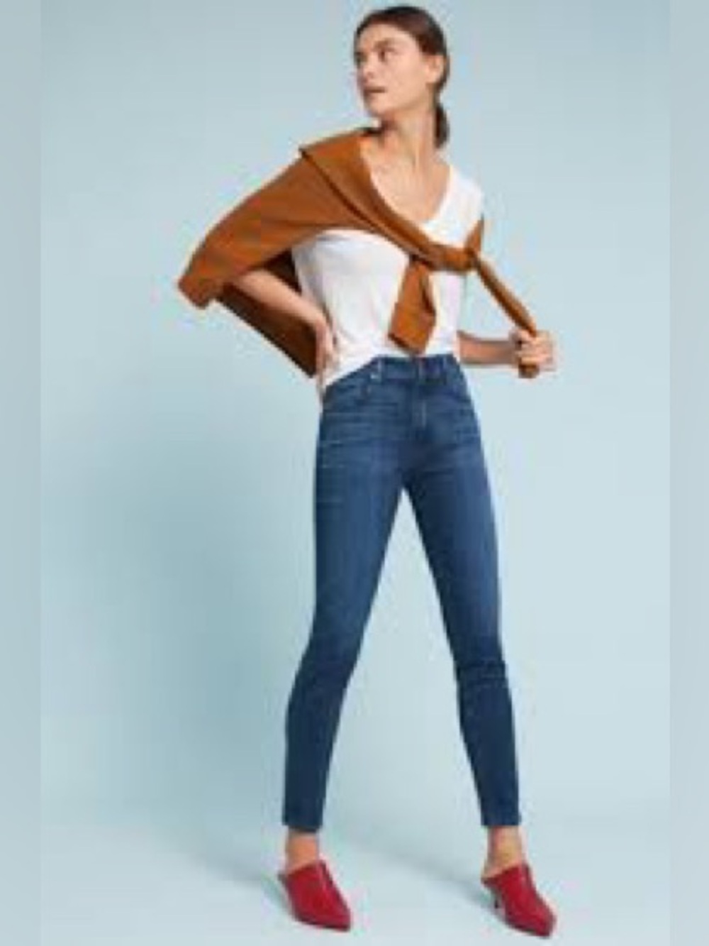 High-Waisted Rockstar Super-Skinny Jeans – Dark Wash, Winter-Insulated, Size 0